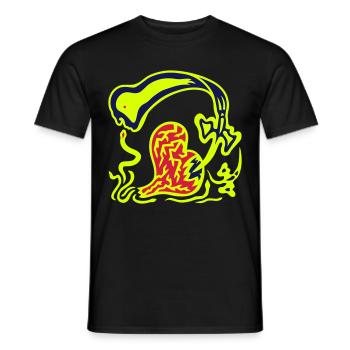Harcèlement. L’énergie sombre et la souffrance émotionnelle - T-shirt homme - noir - Devant - AI Model Male 178 light (178cm)