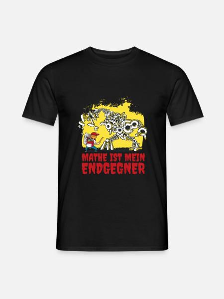 Mathe ist mein Endgegner - Männer T-Shirt - Schwarz