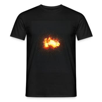 explosion - Men's T-Shirt - black - Front - AI Model Male 178 light (178cm)