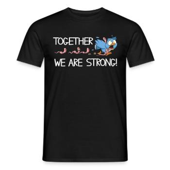 Together we are strong - Männer T-Shirt - Schwarz - Vorne - AI Model Male 178 light (178cm)