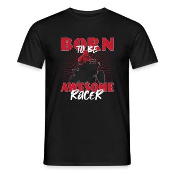 Born to ride a quad bike - Men's T-Shirt - black - Front - AI Model Male 178 light (178cm)