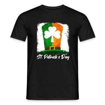 St. Patrick's Day - Men's T-Shirt - black - Front - AI Model Male 178 light (178cm)