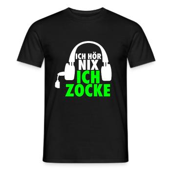 Gamer Zocker PC Konsolen lustiger Spruch - Männer T-Shirt - Schwarz - Vorne - AI Model Male 178 light (178cm)