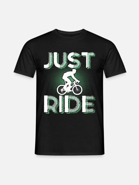 Cyclisme ride - T-shirt homme - noir