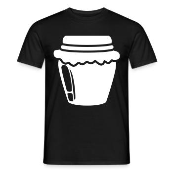 Honey symbol beekeeper - Men's T-Shirt - black - Front - AI Model Male 178 light (178cm)