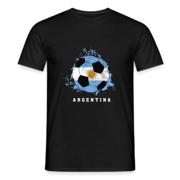  de l'Argentine - T-shirt homme - noir - Devant - AI Model Male 178 light (178cm)