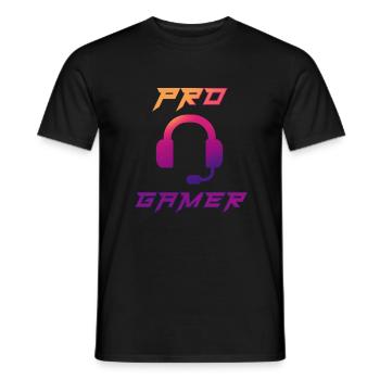 Pro Gamer Gaming Headset Gamer - T-shirt homme - noir - Devant - AI Model Male 178 light (178cm)