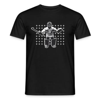 Hockey Goalie - Männer T-Shirt - Schwarz - Vorne - AI Model Male 178 light (178cm)