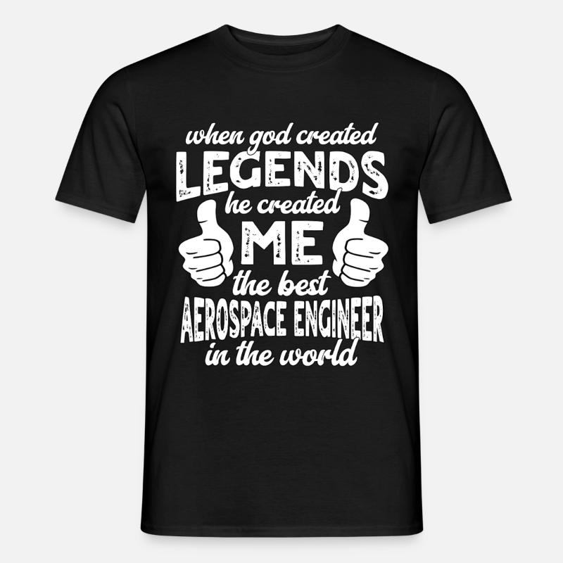 Best Aeronautical Engineer Legend - Men's T-Shirt - black