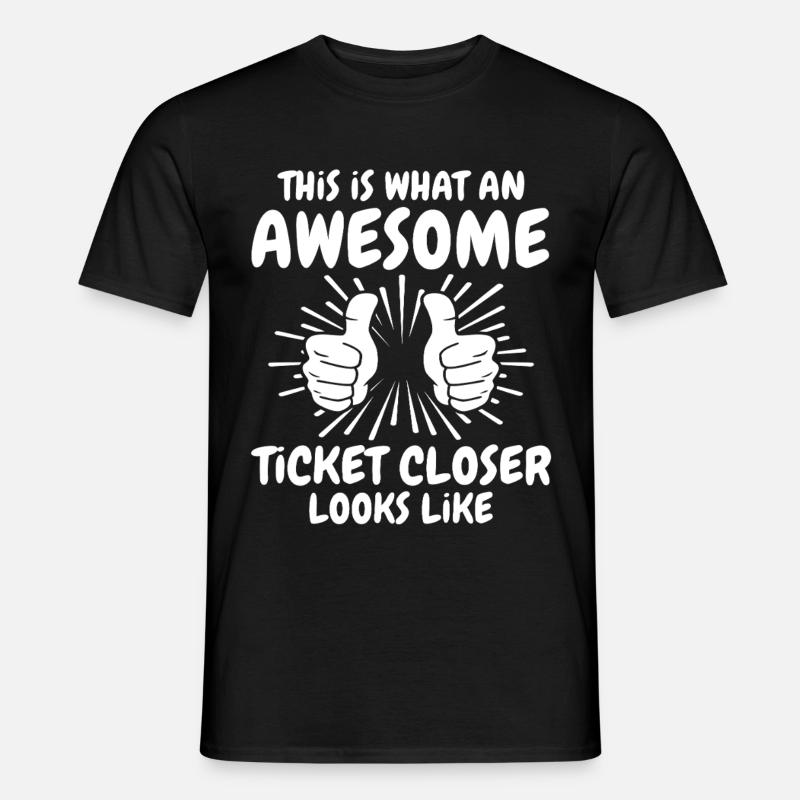 IT Ticket - Männer T-Shirt - Schwarz
