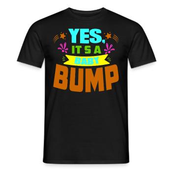 Mère Enceinte Bébé Nourrisson T-shirt Maman - T-shirt homme - noir - Devant - AI Model Male 178 light (178cm)
