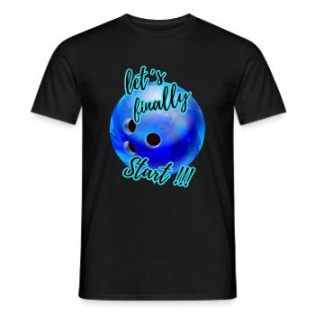 let´s finally Start Bowling 8 - Männer T-Shirt - Schwarz - Vorne - AI Model Male 178 light (178cm)