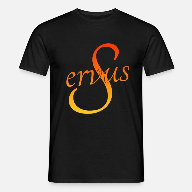Servus - Männer T-Shirt - Schwarz