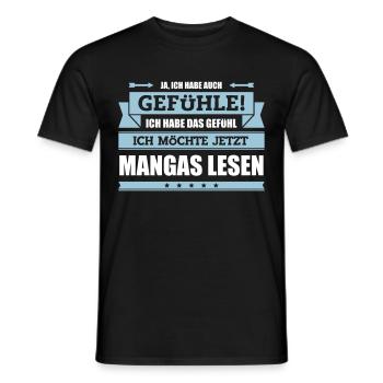 Lustiger Manga Spruch - Männer T-Shirt - Schwarz - Vorne - AI Model Male 178 light (178cm)