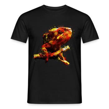 gxp parfait caméléon chamaeleon - T-shirt homme - noir - Devant - AI Model Male 178 light (178cm)