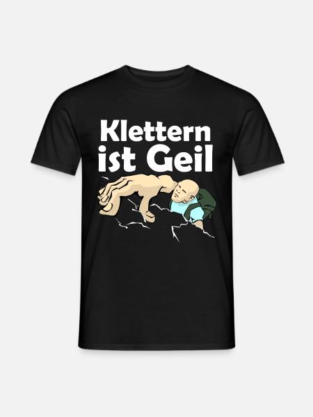 L'escalade est cool | montée - T-shirt homme - noir
