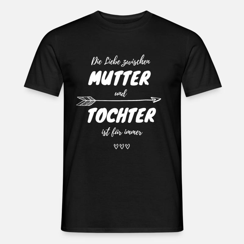 Mutter Tochter Liebe - Männer T-Shirt - Schwarz