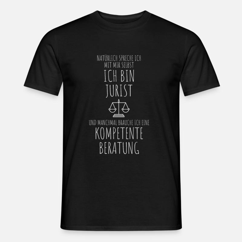 Jurastudent Anwalt Geschenkidee - Männer T-Shirt - Schwarz