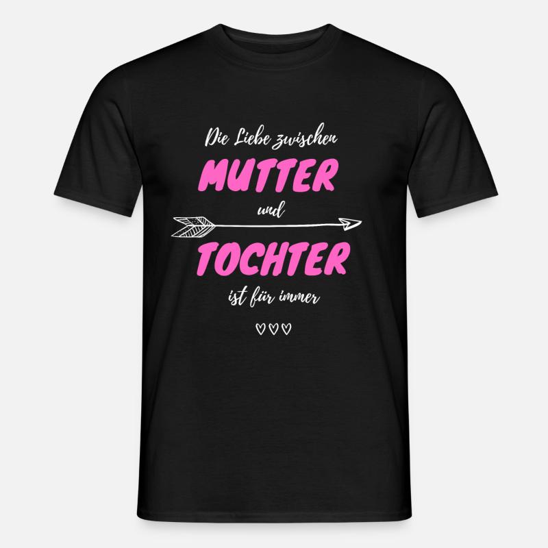 Mutter Tochter Liebe - Männer T-Shirt - Schwarz