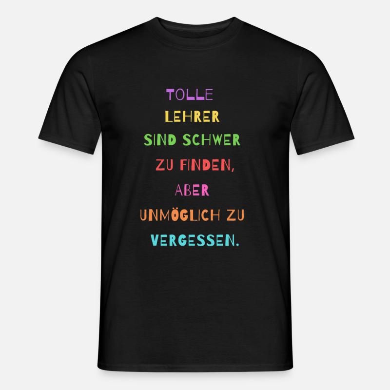 Lehrer Geschenkidee - Männer T-Shirt - Schwarz