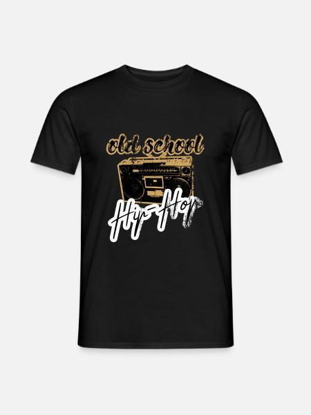 old school hip hop radio - T-shirt herr - svart