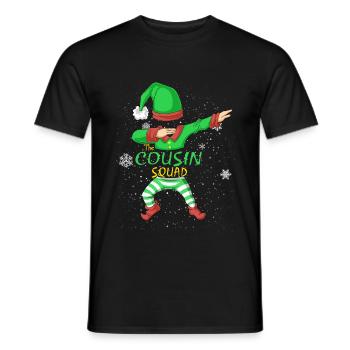 Cousin Squad Elf Familie Matching - Männer T-Shirt - Schwarz - Vorne - AI Model Male 178 light (178cm)