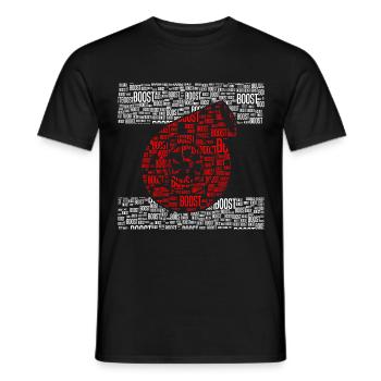 BOOST - Männer T-Shirt - Schwarz - Vorne - AI Model Male 178 light (178cm)