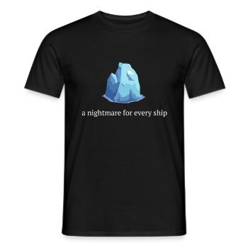 Eisberg Film - Männer T-Shirt - Schwarz - Vorne - AI Model Male 178 light (178cm)