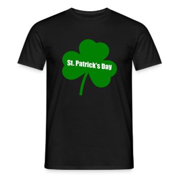 St Patricks Day St Patricks Day St Patricks Day - T-shirt homme - noir - Devant - AI Model Male 178 light (178cm)