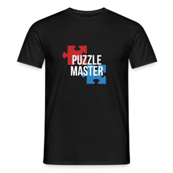 Puzzle master hobby gift idea - T-shirt homme - noir - Devant - AI Model Male 178 light (178cm)