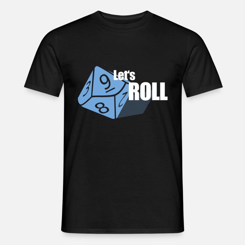 Roll Dice - Board Game - Board Game Evening - Men’s T-shirt - black