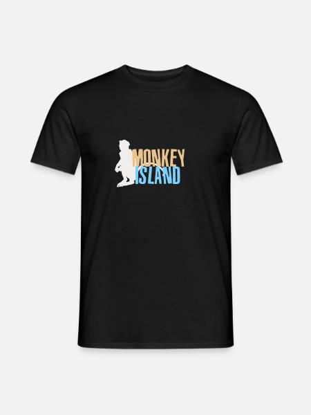 Monkey Island - Affen Insel - Thailand Südostasien - Mænd T-shirt - sort
