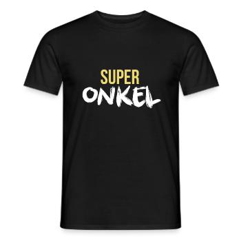 SUPER UNCLE - T-shirt homme - noir - Devant - AI Model Male 178 light (178cm)