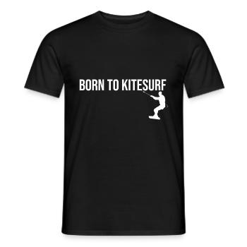Kitesurfer - Männer T-Shirt - Schwarz - Vorne - AI Model Male 178 light (178cm)