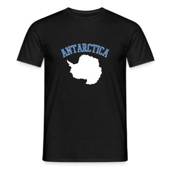 antarctique - T-shirt homme - noir - Devant - AI Model Male 178 light (178cm)