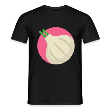 Garlic spice vegetables Healthy - Men's T-Shirt - black - Front - AI Model Male 178 light (178cm)