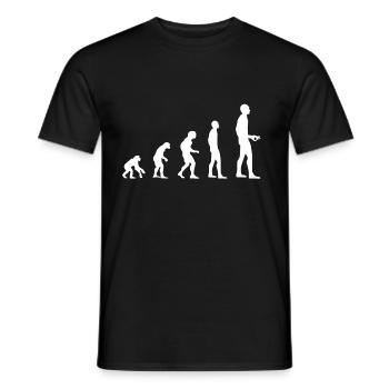 Evolution - Men's T-Shirt - black - Front - AI Model Male 178 light (178cm)