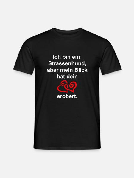Hundeliebe - Männer T-Shirt - Schwarz