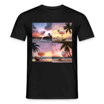 Cocktails Geschenk - Männer T-Shirt - Schwarz - Vorne - AI Model Male 178 light (178cm)