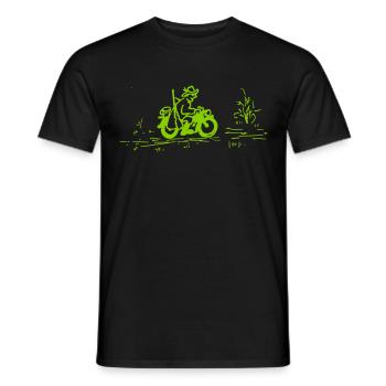 Jäger auf Tour - Männer T-Shirt - Schwarz - Vorne - AI Model Male 178 light (178cm)