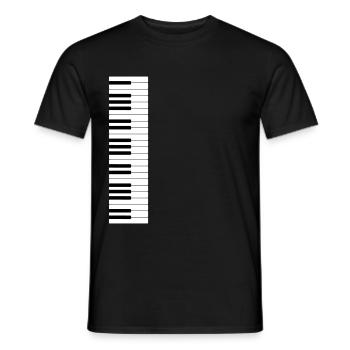Clavier - pour les musiciens parmi vous - T-shirt homme - noir - Devant - AI Model Male 178 light (178cm)