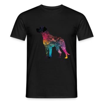 Bunte Hunde - Hunde Gruppe - Männer T-Shirt - Schwarz - Vorne - AI Model Male 178 light (178cm)