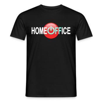 Home OFFice - Auszeit - Männer T-Shirt - Schwarz - Vorne - AI Model Male 178 light (178cm)