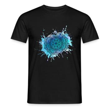 Mandala - Männer T-Shirt - Schwarz - Vorne - AI Model Male 178 light (178cm)