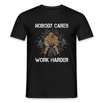 Workout Muskel Lifting Funny Gym Geschenk - Männer T-Shirt - Schwarz - Vorne - AI Model Male 178 light (178cm)
