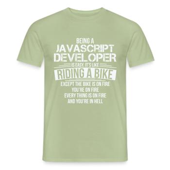 Profession Informatique Geeks Drôle Cadeau - T-shirt homme - vert sauge - Devant - AI Model Male 178 light (178cm)