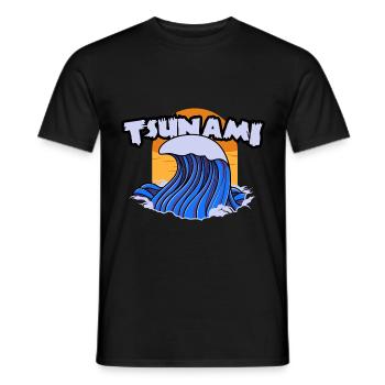 Master of Disaster Natur Tsunami Cadeau Cooles - T-shirt homme - noir - Devant - AI Model Male 178 light (178cm)