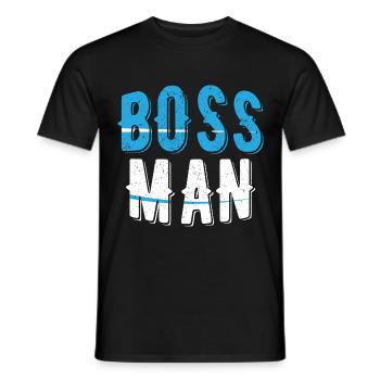 Patron Cadeau cool - T-shirt homme - noir - Devant - AI Model Male 178 light (178cm)