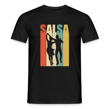 Salsa danse rétro coloré cadeau cool - T-shirt homme - noir - Devant - AI Model Male 178 light (178cm)