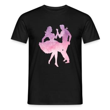 Salsa Dance Waltz Jazz Rock Cool Gift - Men's T-Shirt - black - Front - AI Model Male 178 light (178cm)